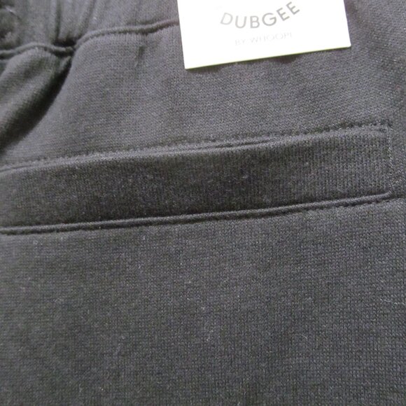 NWT DUBGEE by Whoopi Sweatpants Black & White Joggers w Drawstring Size Small - Picture 10 of 12